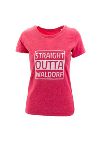 [Ladies Organic Shirt] Straight Outta Waldorf [Ladies Organic Shirt] Straight Outta Waldorf Heather Cranberry S